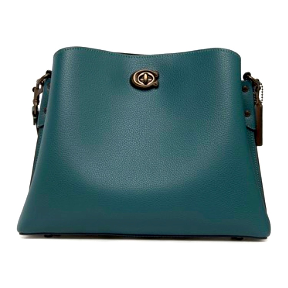 COACH Willow Shoulder Bag in Colorblock (green)